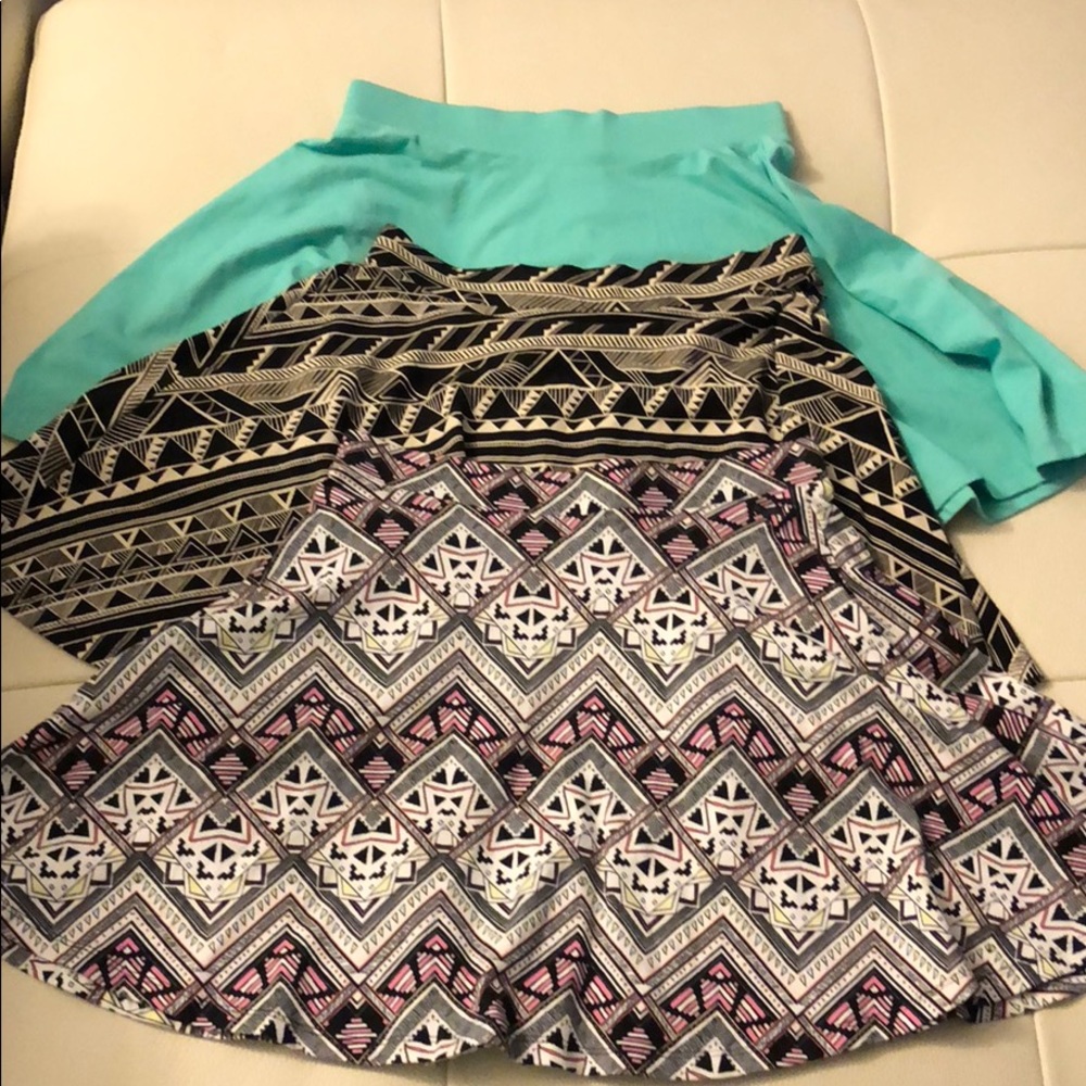 3 Pink skater skirts